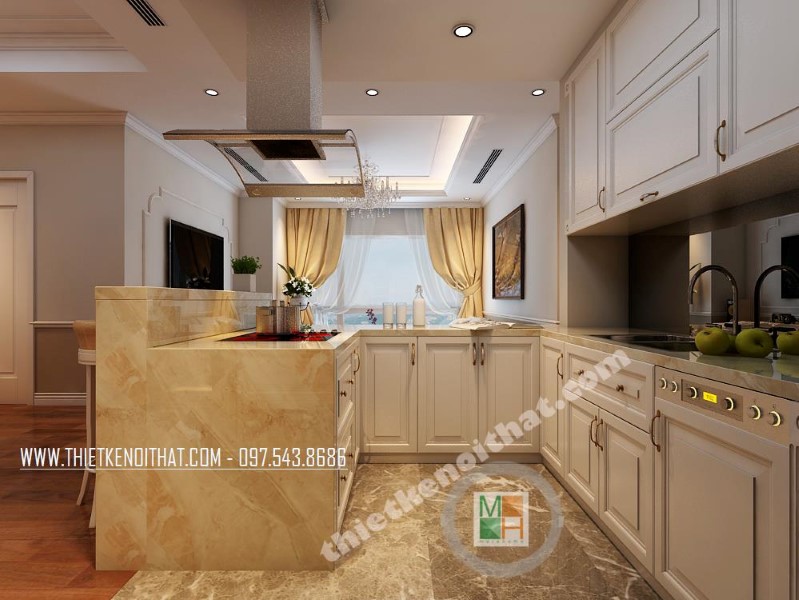 Thiết kế phòng bếp đa năng