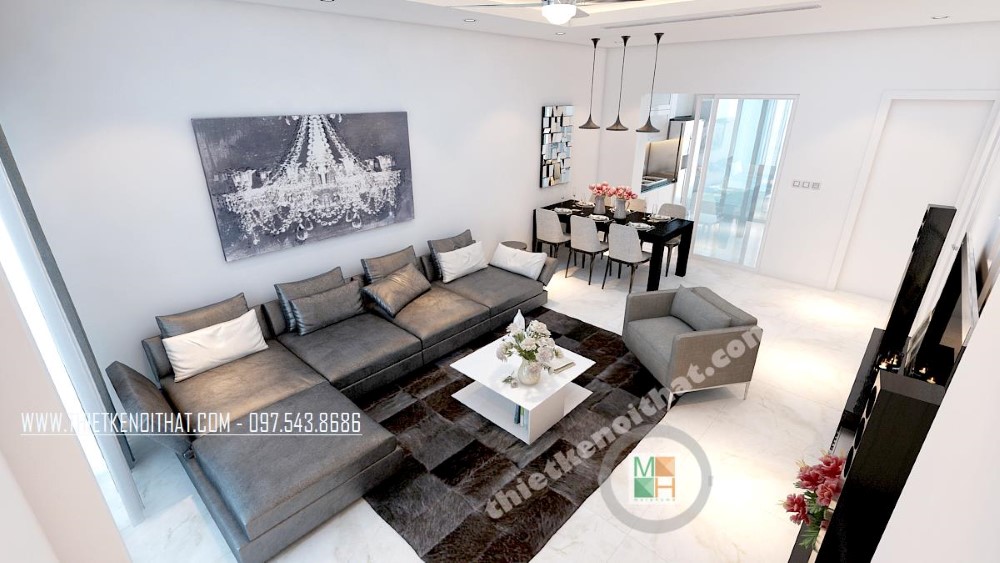 Tranh dán tường phòng khách 3d đẹp