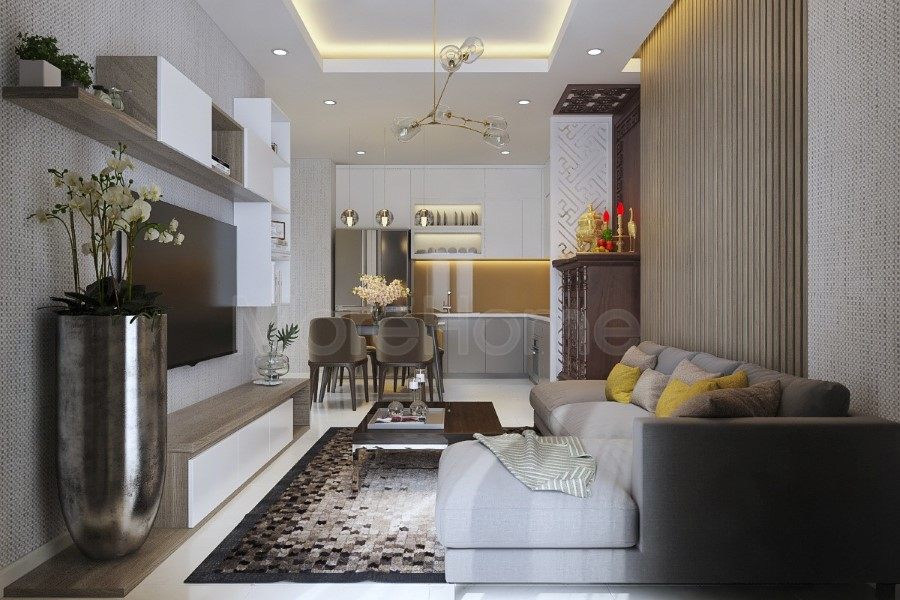 thiết kế nội thất chung cư 60m2