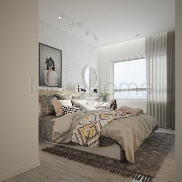 thiết kế chung cư 45m2