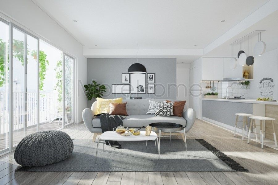 thiết kế chung cư 45m2