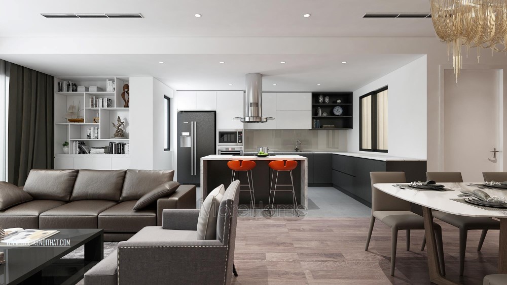 thiết kế nhà chung cư 60m2