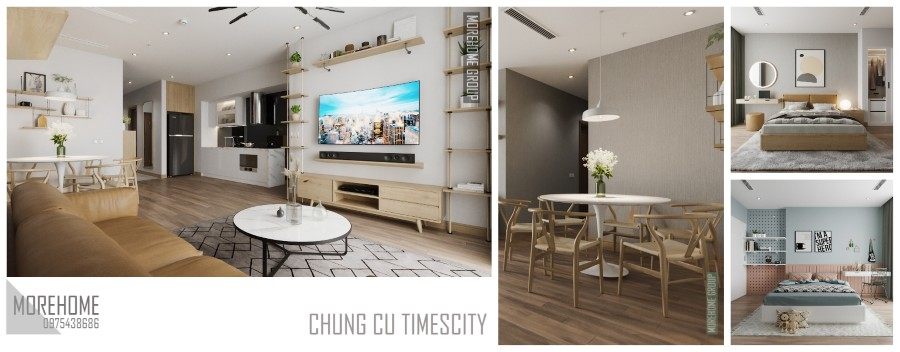 Thiết kế nội thất chung cư Times City Park Hill hiện đại đẹp Thiết kế nội thất chung cư Times City Park Hill hiện đại đẹp