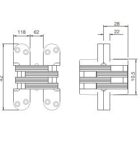 Bản lề âm BLA-02.01.400