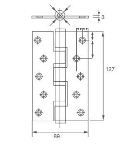Bản lề cửa BLC4BB- 2.01.102