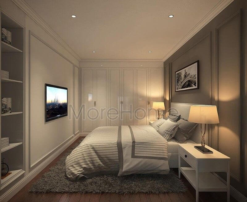 Thiết kế nội thất phòng ngủ cho căn hộ Pentstudio tây hồ
