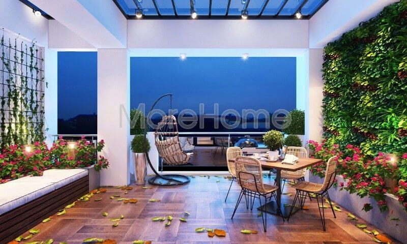 Thiết kế sân thượng nhà phố Thiết kế sân thượng nhà phố