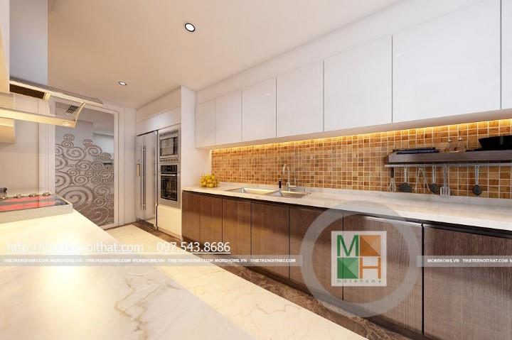 Thiết kế phòng bếp chung cư Mandarin Garden Thiết kế phòng bếp chung cư Mandarin Garden