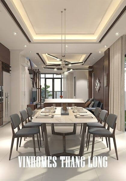 Thiết kế nội thất biệt thự Vinhomes Thăng Long hiện đại -anh Thành