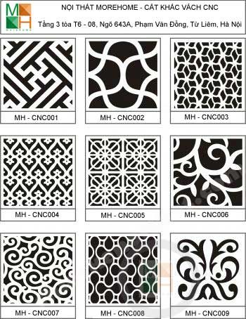 Mẫu vách cnc 001