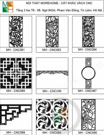 Mẫu vách ngăn cnc 010