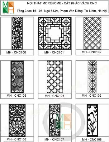 Mẫu vách ngăn cnc 012