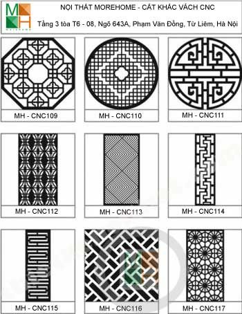 Mẫu vách ngăn cnc 013