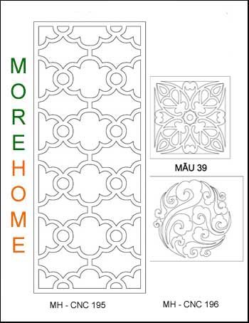 Mẫu vách ngăn cnc 040