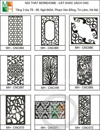 Mẫu vách ngăn cnc 008