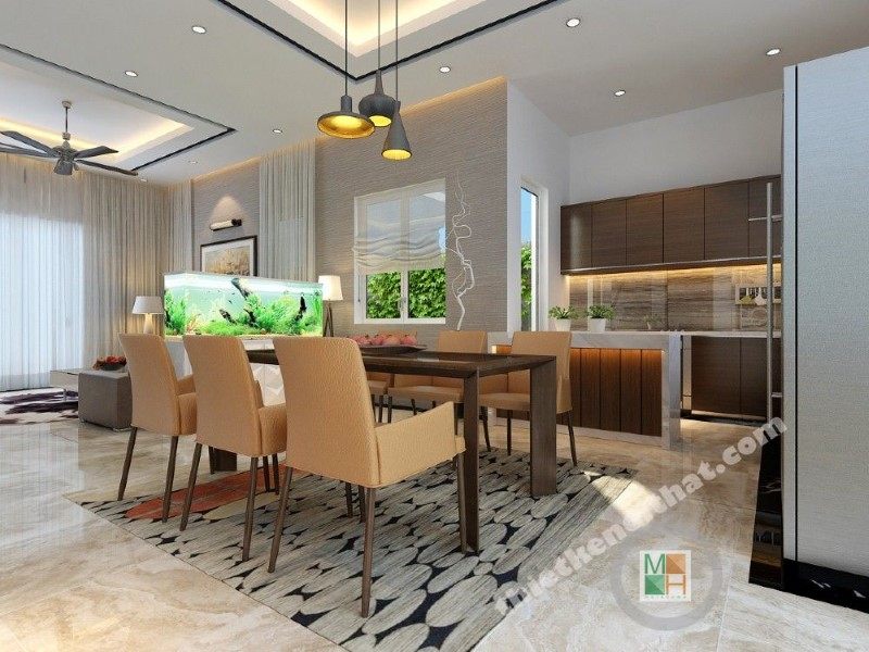 Thiết kế nội thất nhà phố hiện đại