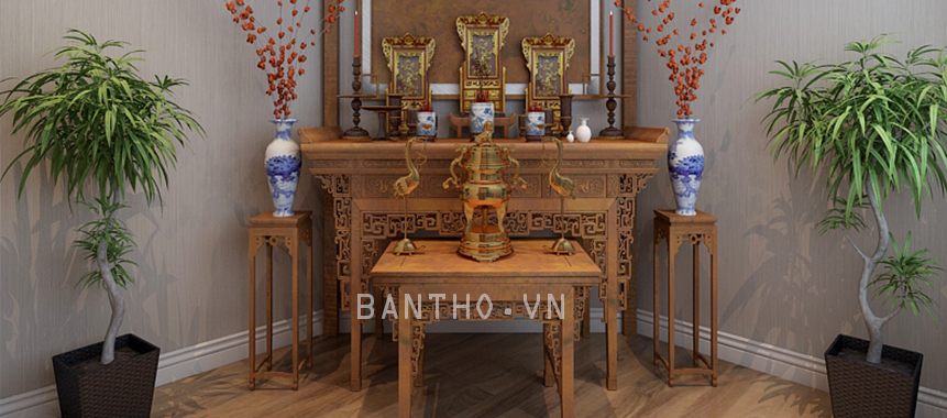 Tủ thờ - bàn thờ đẹp - Mẫu 04