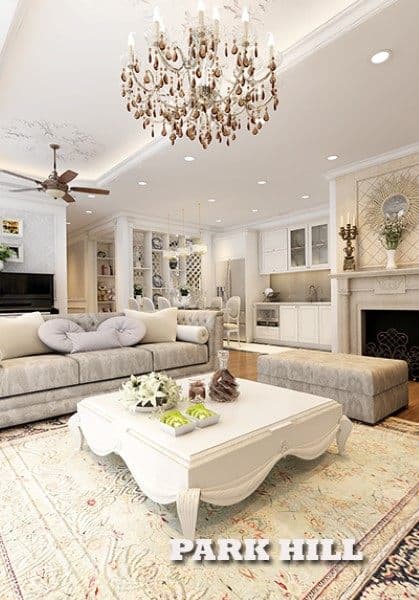 Mẫu thiết kế căn hộ Times City Park Hill Tân cổ điển - Anh Khánh