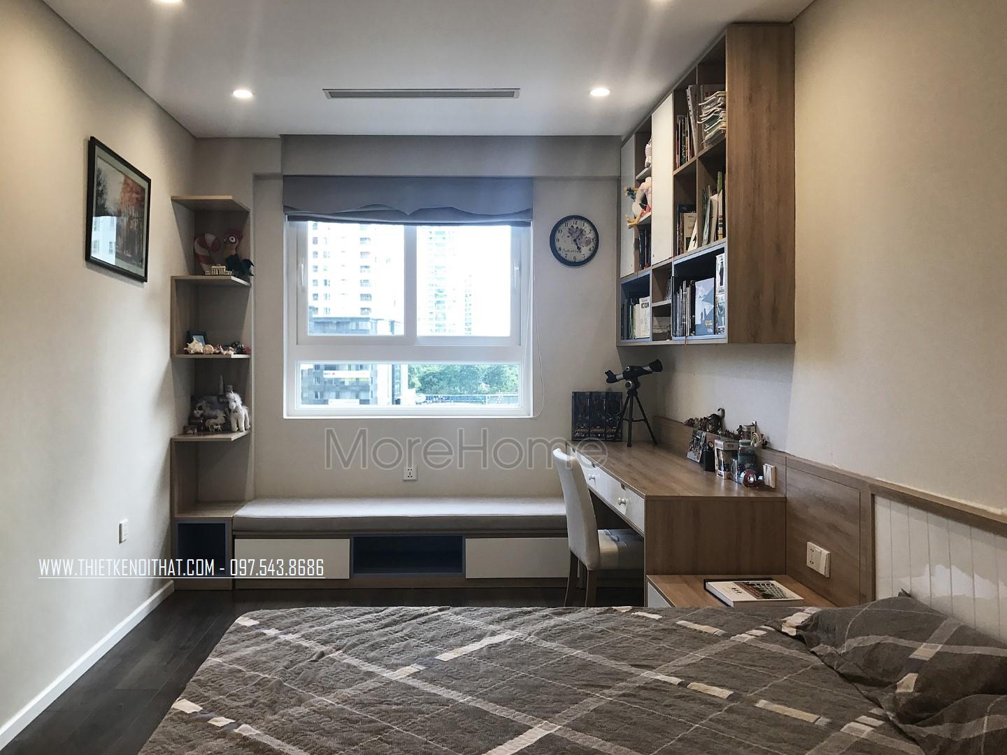 Thi công nội thất phòng ngủ chung cư Trung Hòa Nhân Chính