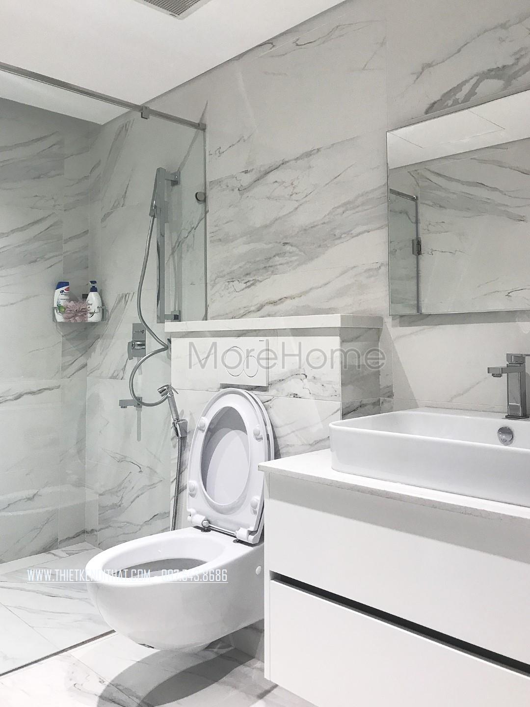 Thi công nội thất phòng tắm chung cư Trung Hòa Nhân Chính