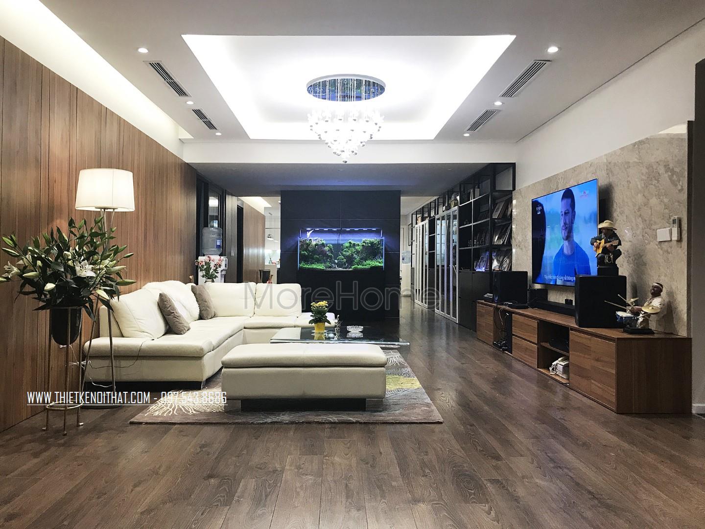 Thi công nội thất phòng khách chung cư Trung Hòa Nhân Chính