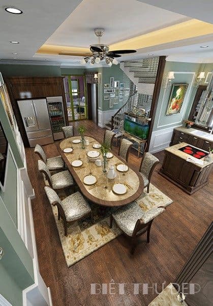 Thiết kế biệt thự đẹp theo phong cách tân cổ điển tại Nguyễn Chí Thanh