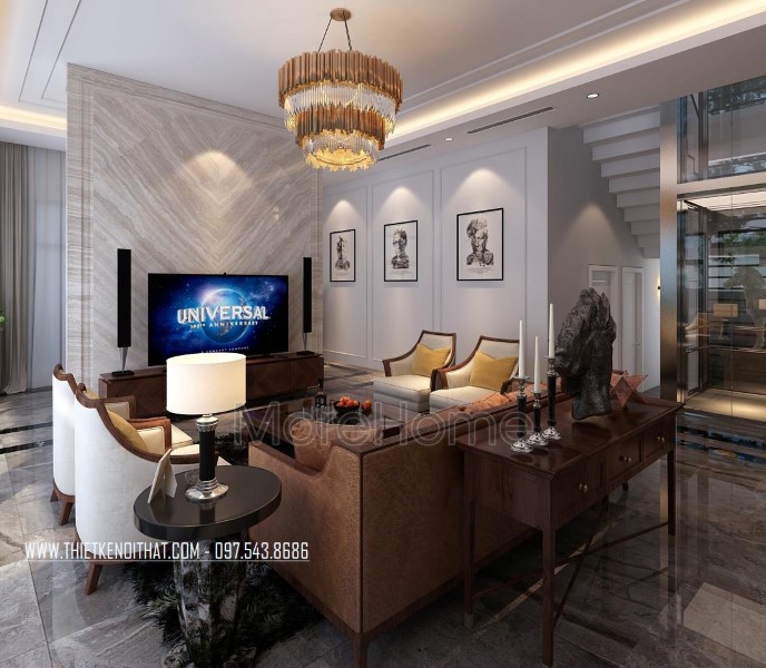 Thiết kế nội thất biệt thự Nam Định hiện đại