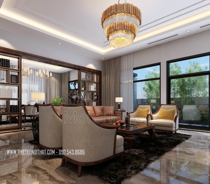 Thiết kế nội thất biệt thự Nam Định hiện đại