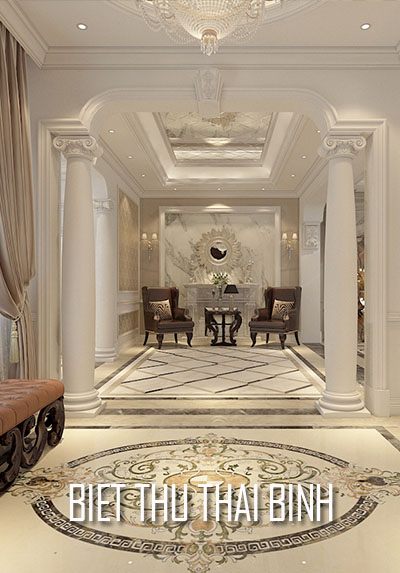 Thiết kế nội thất biệt thự tân cổ điển tại Thái Bình - Nội thất gỗ Sang trọng.