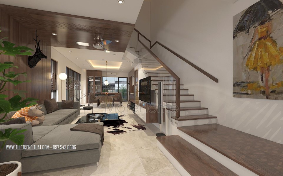 Thiết kế nội thất biệt thự Vinhomes Thăng Long Hoài Đức Hà Nội