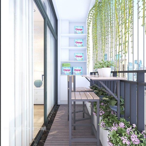 Thiết kế ban công chung cư TimesCity Park Hill 