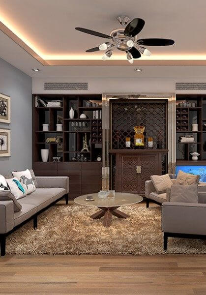 Thiết kế nội thất chung cư hiện đại tại chung cư CT4 Sông Đà - anh Tuấn