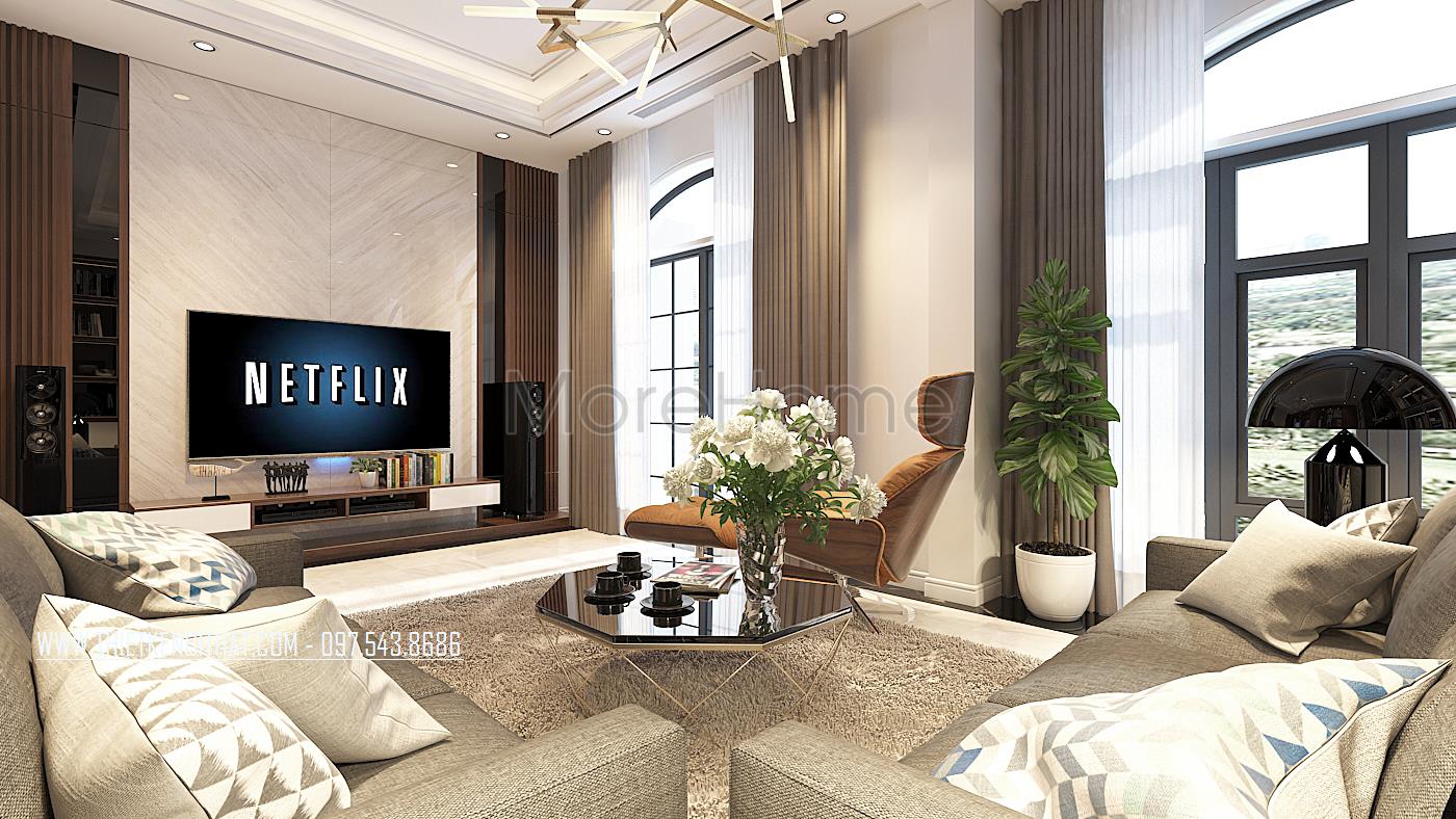 Thiết kế nội thất nhà đẹp 5 tầng 