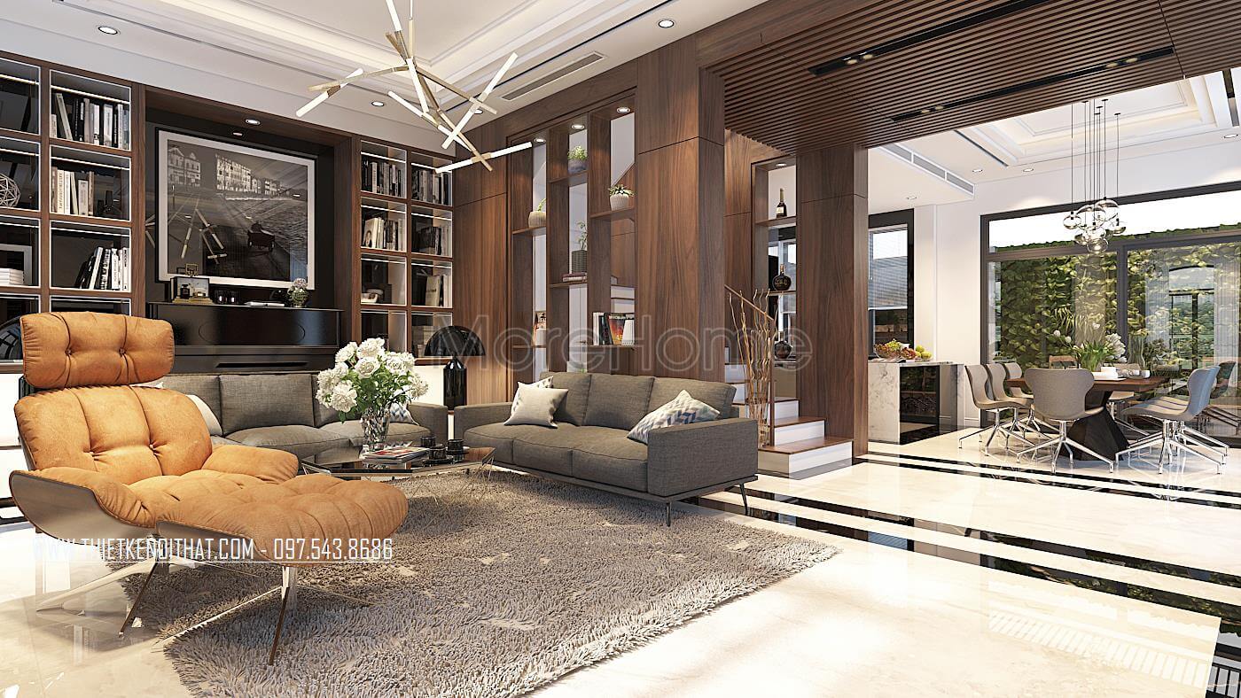 Thiết kế nội thất nhà đẹp 5 tầng 