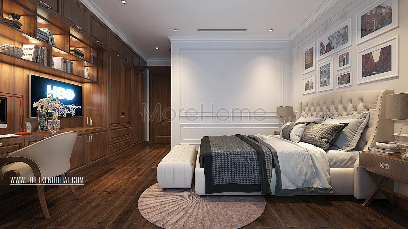 Thiết kế nội thất phòng ngủ trẻ con cho biệt thự Vinhomes GreenBay