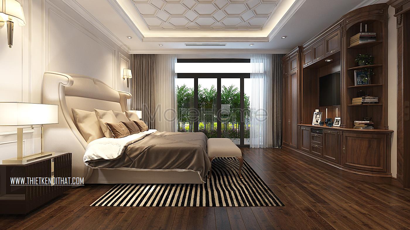 Thiết kế nội thất phòng ngủ biệt thự Vinhomes GreenBay