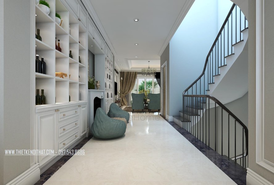 Thiết kế nội thất nhà liên kề tại khu đô thị Văn Quán