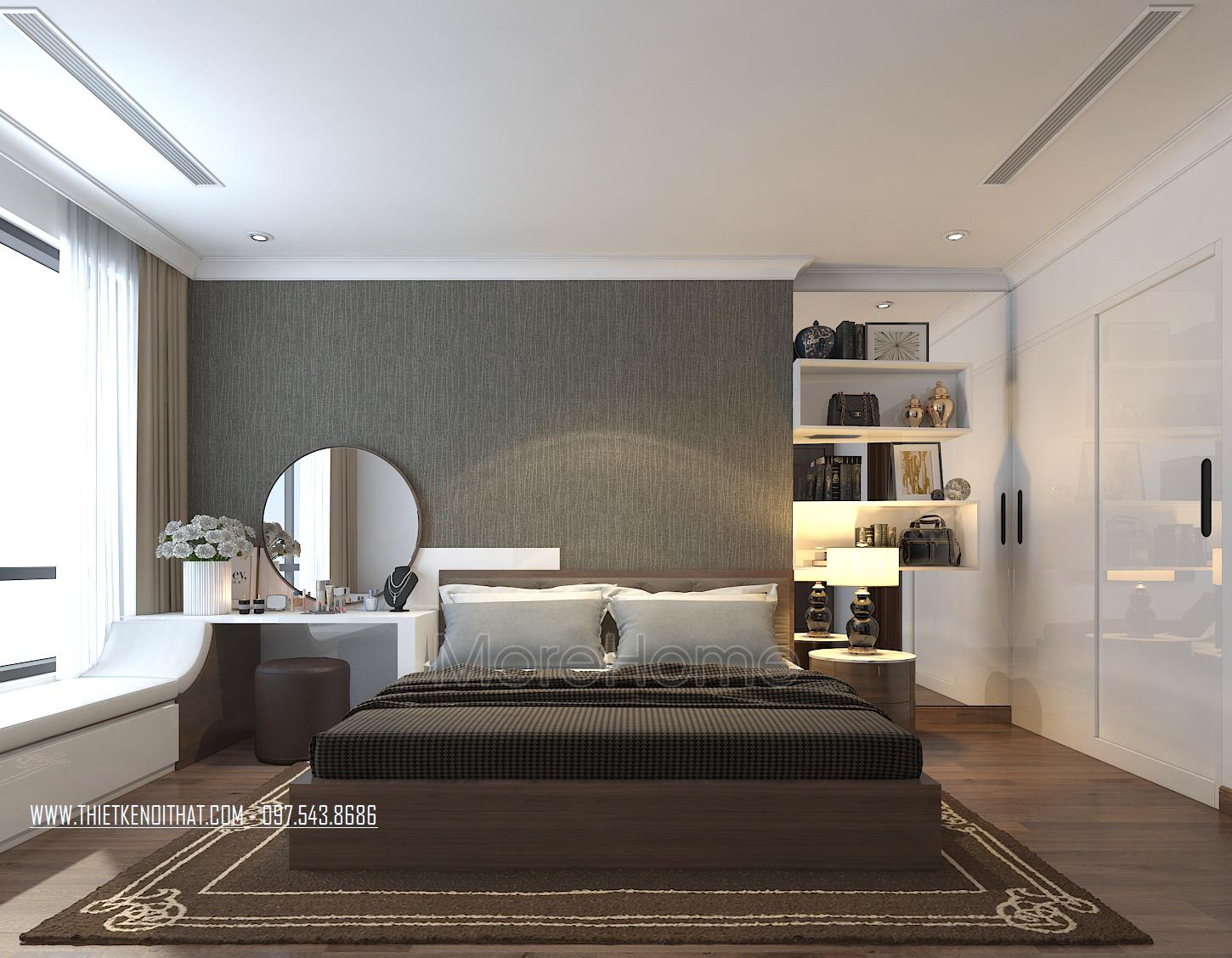 Thiết kế nội thất chung cư Gardenia - anh Hải