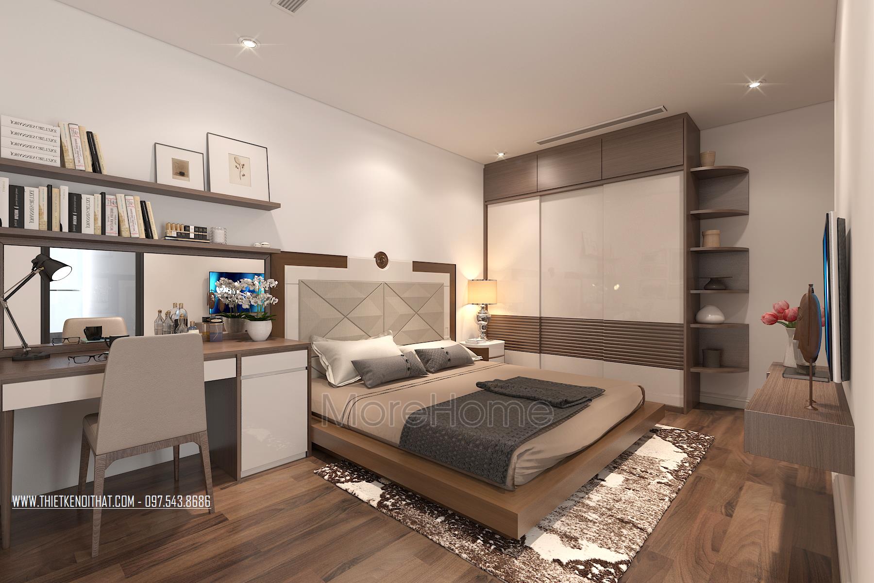 Thiết kế nội thất chung cư Ngoại Giao Đoàn