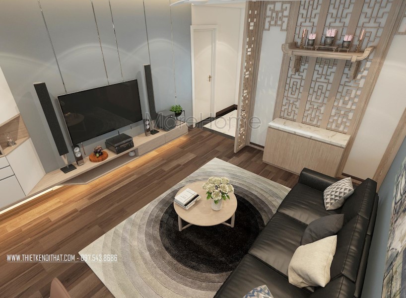 Thiết Kế Nội Thất Chung Cư T&T RiverView 90m2 Hoàng Mai