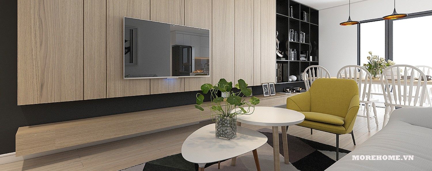 Thiết kế nội thất căn hộ chung cư Home City Trung Kính - Chị Giang phong cách hiện đại trẻ trung