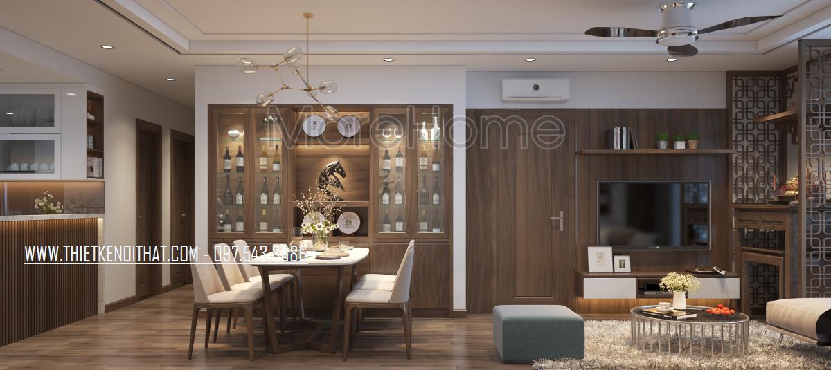 Thiết kế nội thất chung cư Mandarin Garden 2