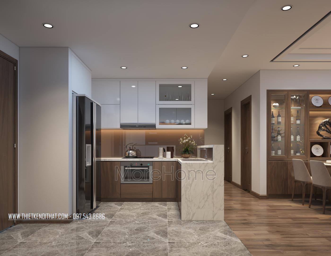 Thiết kế nội thất chung cư Mandarin Garden 2