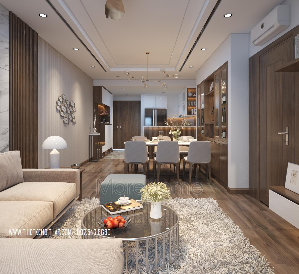 Thiết kế nội thất chung cư Mandarin Garden 2