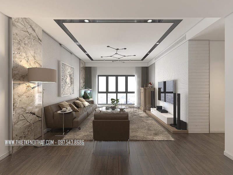 Thiết Kế Nội Thất phòng khách chung Cư Hiện Đại Mulberry Lane