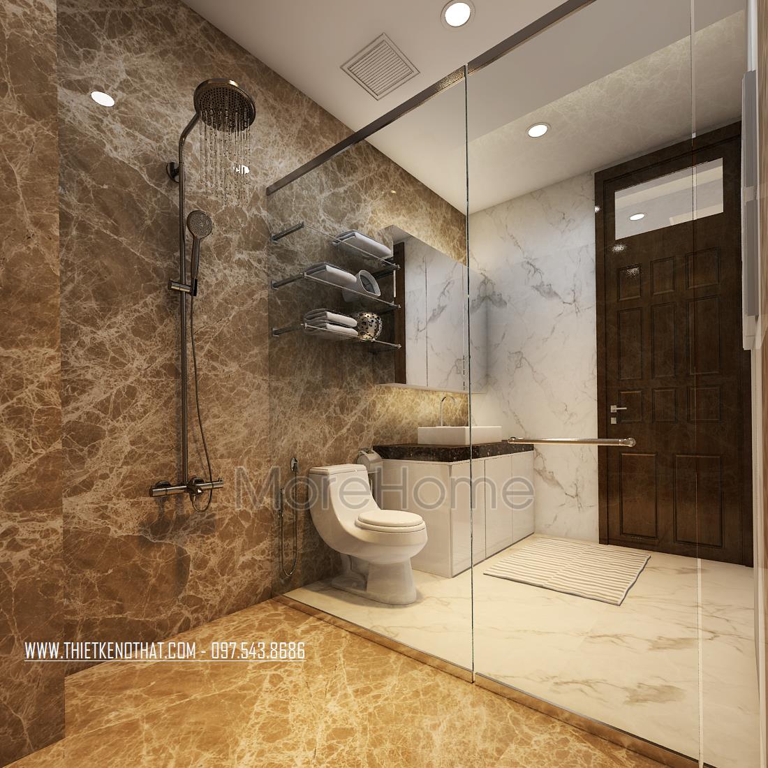 Thiết kế nội thất nhà phố ở Mỹ Đình