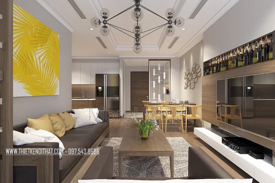 Thiết kế nội thất căn hộ Park Hill hiện đại