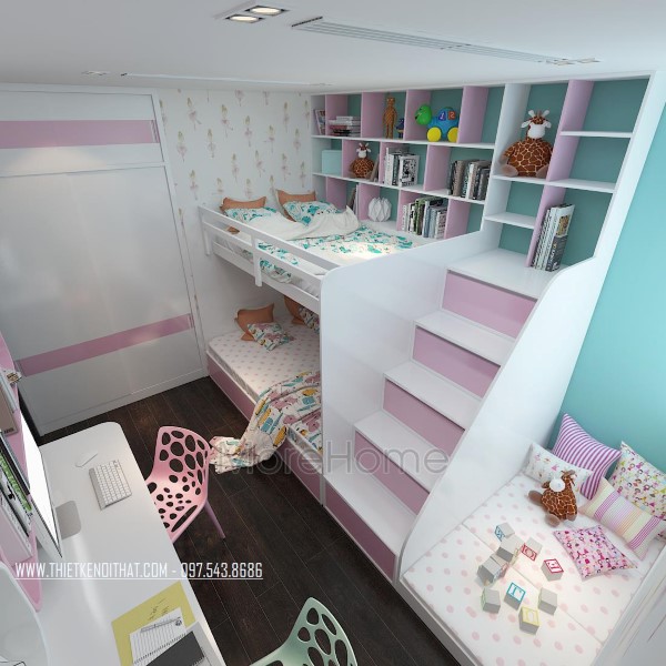 Thiết kế nội thất căn hộ chung cư hiện đại - Thăng Long Number One