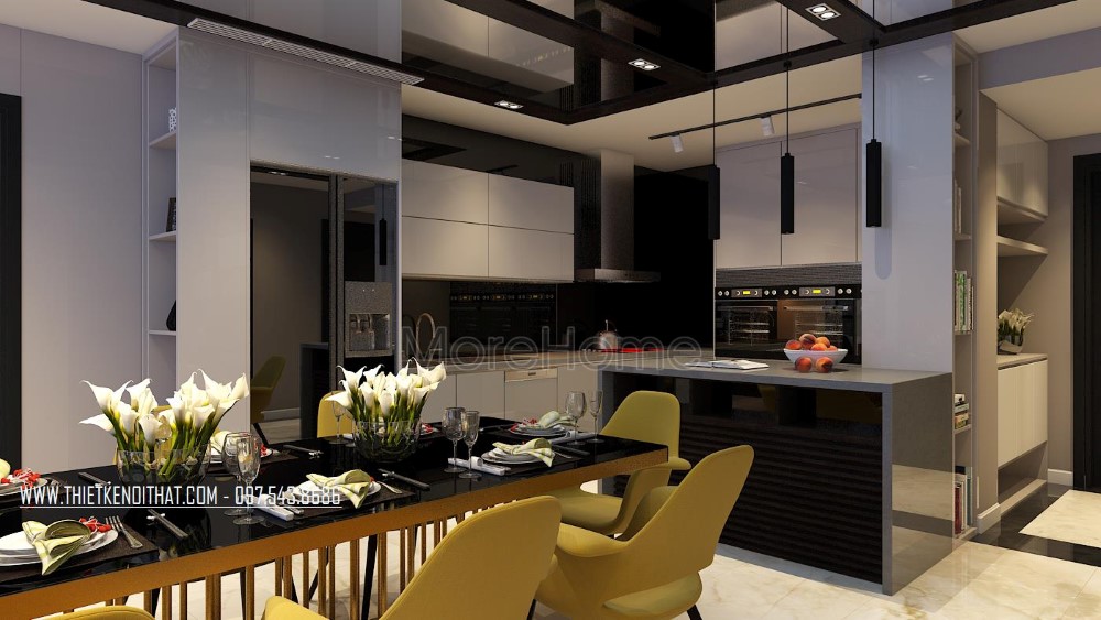 Thiết kế nội thất căn hộ chung cư hiện đại - Thăng Long Number One