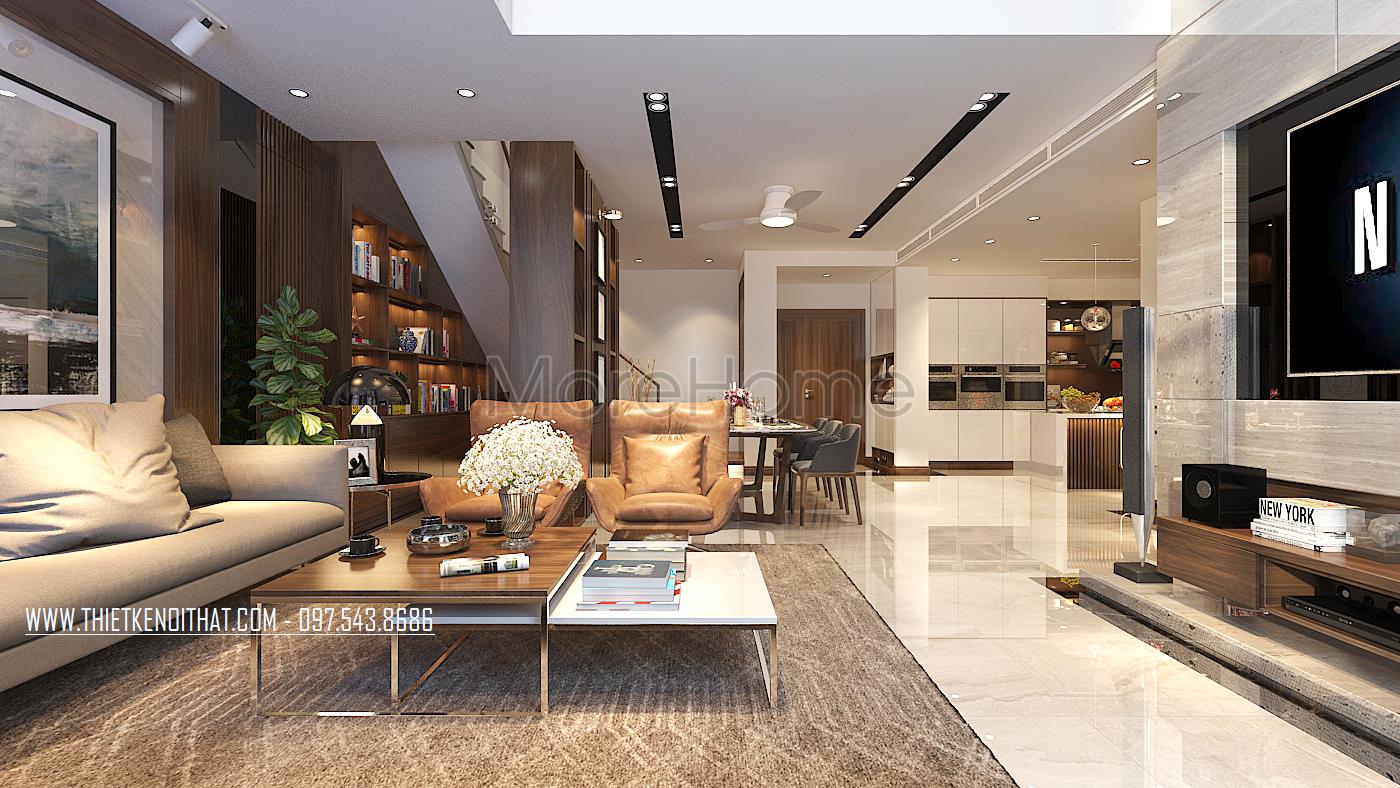 Thiết kế nội thất căn hộ chung cư Penthouse Golden Palacem